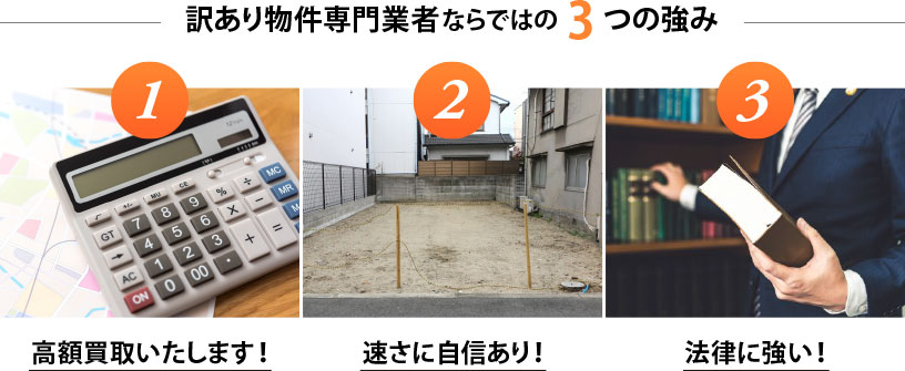 訳あり物件の買取・売却の強み